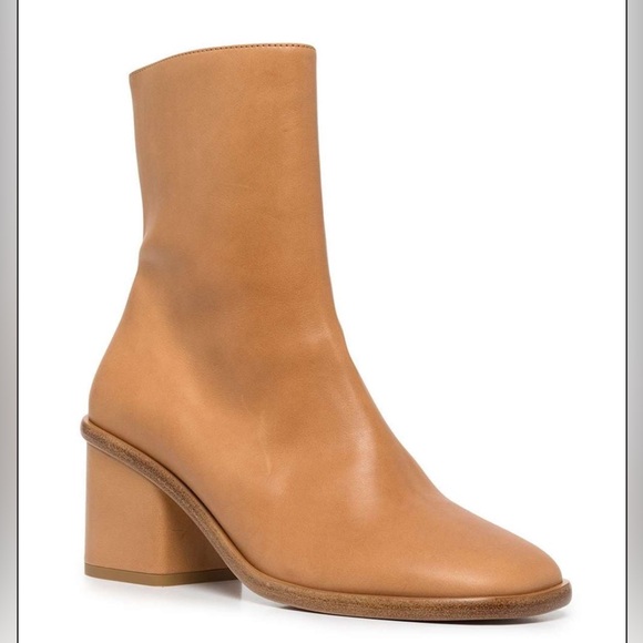 Chloe Meganne Leather Ankle Boots Size 39 - Picture 3 of 14
